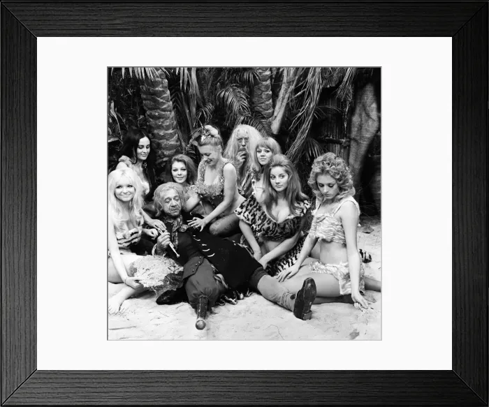 Framed Print : Carry on Again Christmas'rehearsals at Studio One, Thames TV Framed Print : Carry on Again Christmas'rehearsals at Studio One, Thames TV