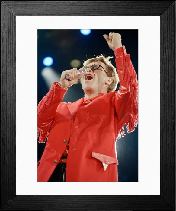 Framed Print : The Freddie Mercury Tribute Concert for Aids Awareness held at Wembley Stadium