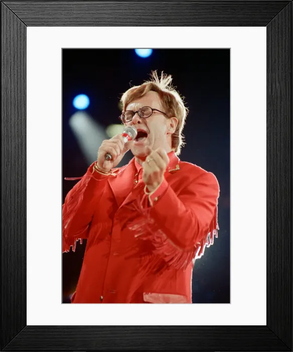 Framed Print : The Freddie Mercury Tribute Concert for Aids Awareness held at Wembley Stadium