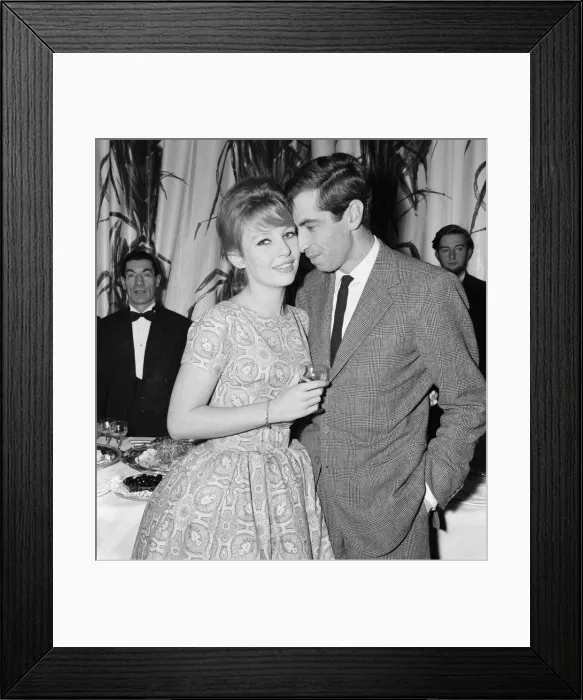 Framed Print : Annette Stroyberg, danish actress pictured with fiancee, film director Roger Vadim Framed Print : Annette Stroyberg, danish actress pictured with fiancee, film director Roger Vadim