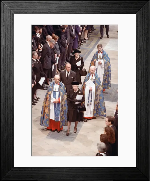 Framed Print : The funeral of Diana, Princess of Wales at Westminster Abbey, London Framed Print : The funeral of Diana, Princess of Wales at Westminster Abbey, London