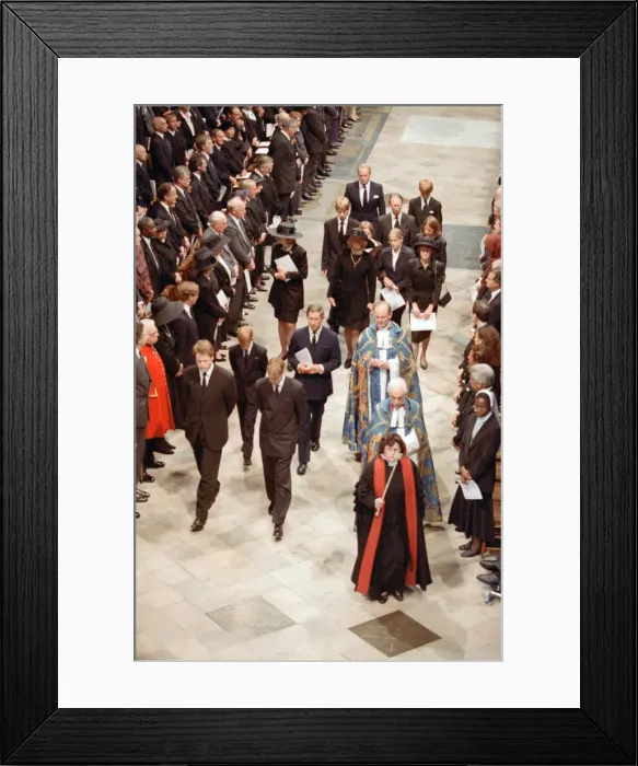 Framed Print : The funeral of Diana, Princess of Wales at Westminster Abbey, London Framed Print : The funeral of Diana, Princess of Wales at Westminster Abbey, London