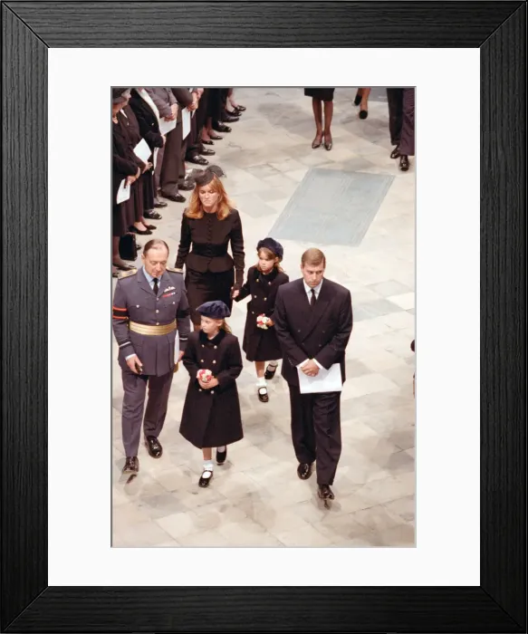 Framed Print : The funeral of Diana, Princess of Wales at Westminster Abbey, London