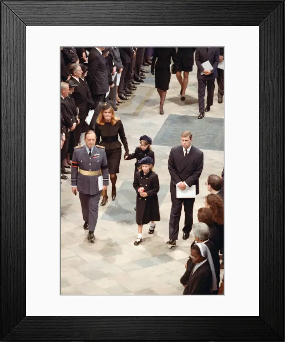 Framed Print : The funeral of Diana, Princess of Wales at Westminster Abbey, London