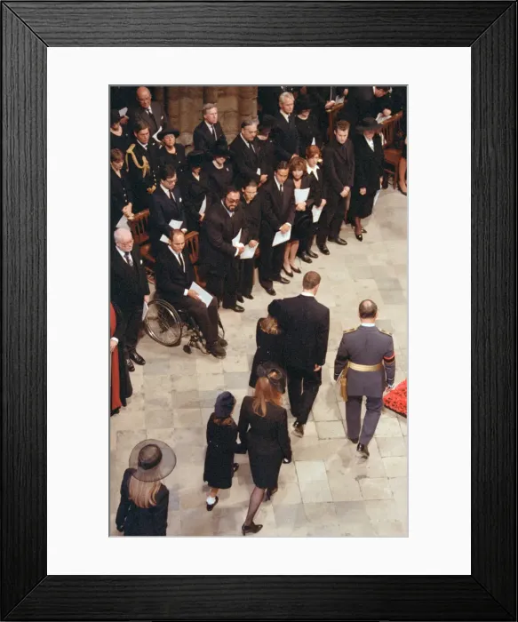 Framed Print : The funeral of Diana, Princess of Wales at Westminster Abbey, London. 6th September 1997