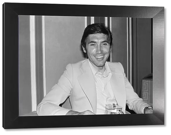 Eddy Merckx, world champion cyclist from Belgium, pictured in 1977 in his hotel in London