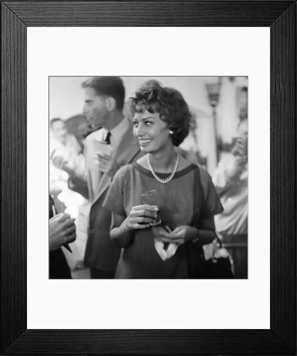Framed Print : Cannes Film Festival 1958. Our picture shows Framed Print : Cannes Film Festival 1958. Our picture shows