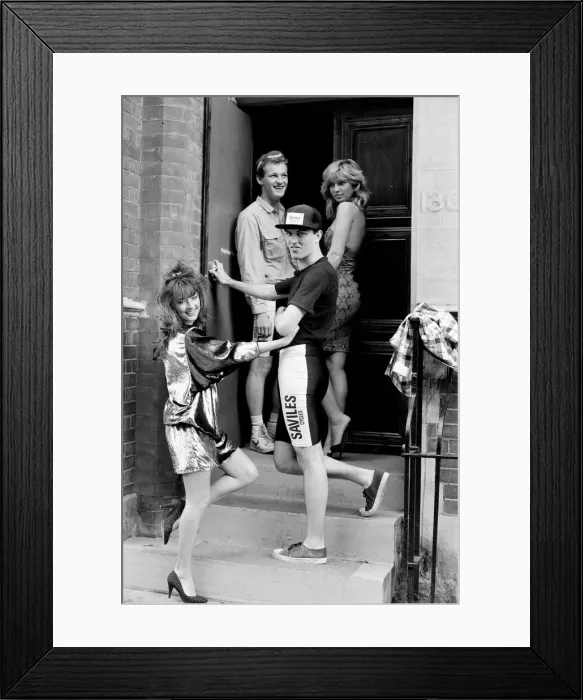 Framed Print : Boppin cycling shorts fashion. 3rd September 1986