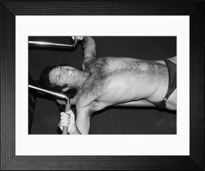 Framed Print : Tom Jones keeping fit. 2nd June 1980 Framed Print : Tom Jones keeping fit. 2nd June 1980