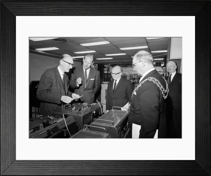 Framed Print : Prince Philip, Duke of Edinburgh, visiting the Birmingham Post and Mail offices Framed Print : Prince Philip, Duke of Edinburgh, visiting the Birmingham Post and Mail offices