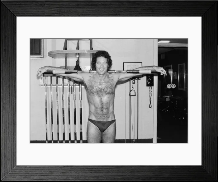 Framed Print : Tom Jones keeping fit. 2nd June 1980