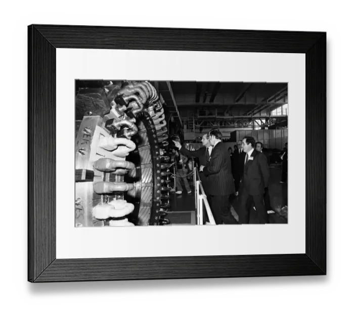 Framed Print : Prince Philip, Duke of Edinburgh visits GEC Stafford. 10th March 1978