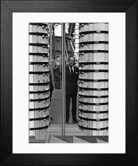 Framed Print : Prince Philip, Duke of Edinburgh visits GEC Stafford. 10th March 1978