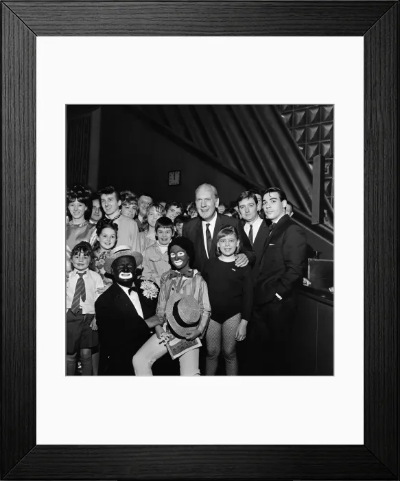 Framed Print : Carroll Levis, (58) the Canadian Talent Spotter and Star Maker pictured here Framed Print : Carroll Levis, (58) the Canadian Talent Spotter and Star Maker pictured here