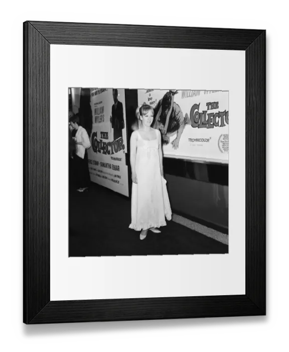 Framed Print : The Collector, 1965 film premiere at the Columbia Theatre, London Framed Print : The Collector, 1965 film premiere at the Columbia Theatre, London