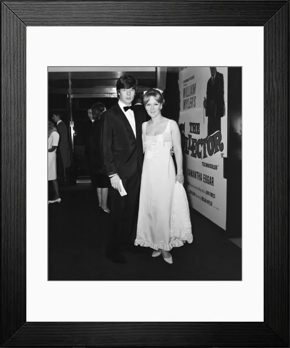 Framed Print : The Collector, 1965 film premiere at the Columbia Theatre, London