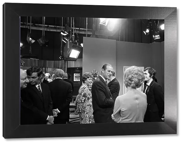 Prince Philip, Duke of Edinburgh, pictured during a visit to the ATV Studios, Birmingham