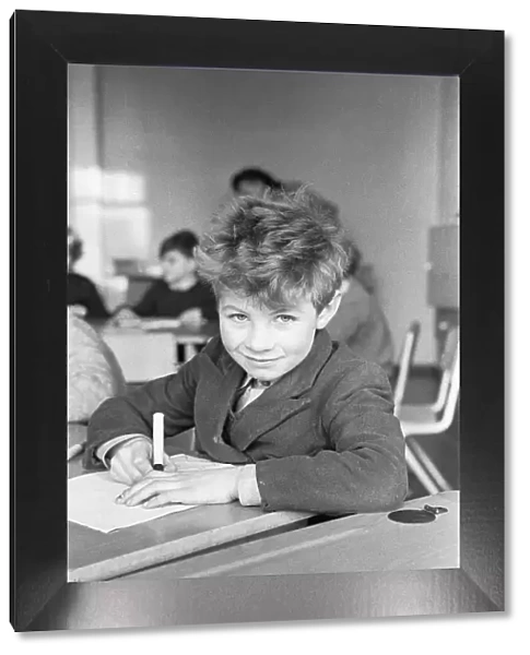 A pupil at South Mead School, Southfield, Wimbledon during an art lesson