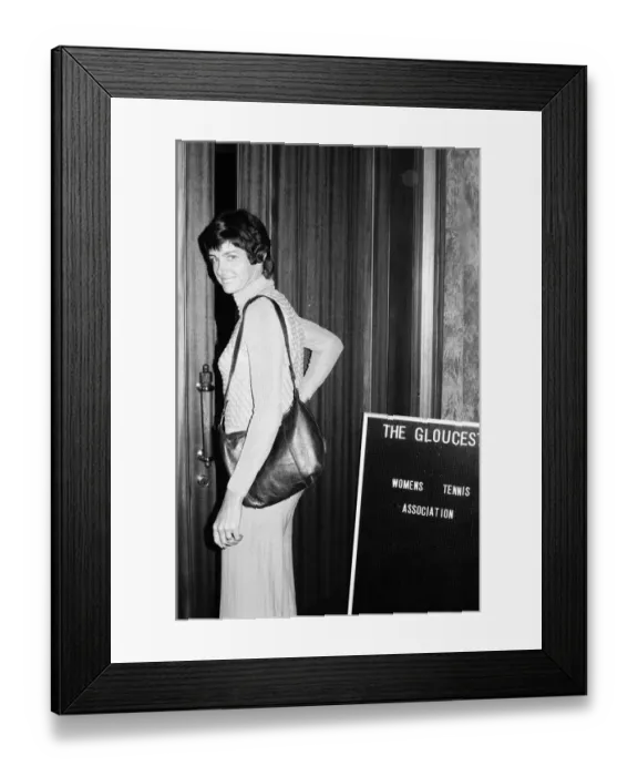 Framed Print : Tennis player Margaret Court pictured at the Womens Tennis Association meeting held