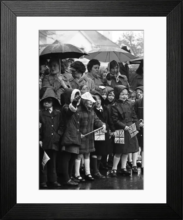 Framed Print : Prince Philip, Duke of Edinburgh visits Malvern Girls College. 4th May 1978