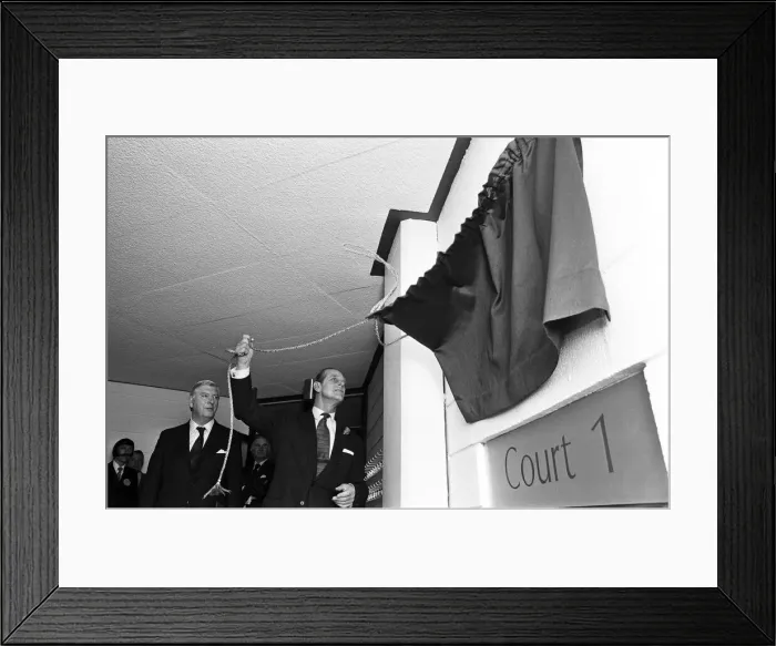 Framed Print : Prince Philip, Duke of Edinburgh visits Malvern Girls College. 4th May 1978
