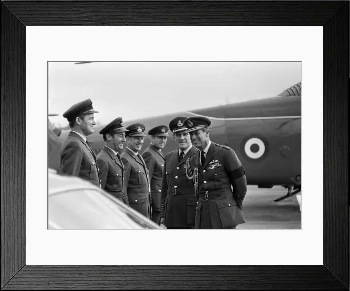 Framed Print : Prince Philip, Duke of Edinburgh, on a visit to RAF Tern Hill, Shropshire. 30th May 1972
