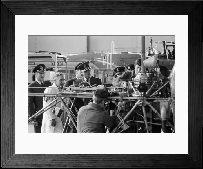Framed Print : Prince Philip, Duke of Edinburgh, on a visit to RAF Tern Hill, Shropshire. 30th May 1972 Framed Print : Prince Philip, Duke of Edinburgh, on a visit to RAF Tern Hill, Shropshire. 30th May 1972