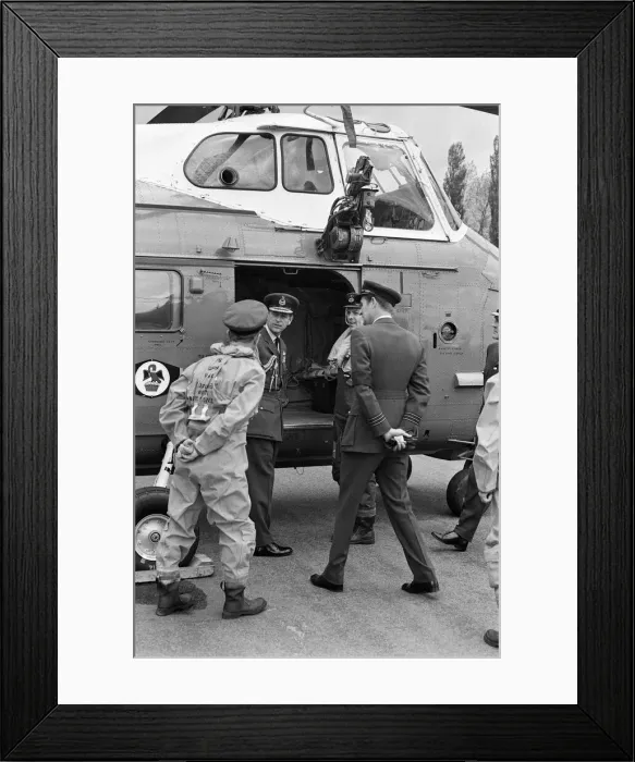 Framed Print : Prince Philip, Duke of Edinburgh, on a visit to RAF Tern Hill, Shropshire. 30th May 1972 Framed Print : Prince Philip, Duke of Edinburgh, on a visit to RAF Tern Hill, Shropshire. 30th May 1972