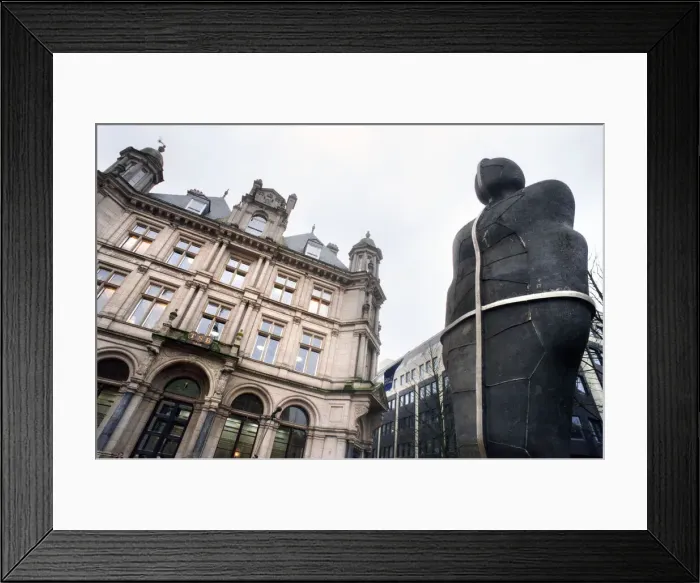 Framed Print : The latest work of British sculptor Antony Gormley, a statue entitled Iron Framed Print : The latest work of British sculptor Antony Gormley, a statue entitled Iron