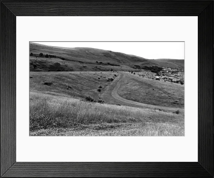 Framed Print : The general area, between Penrebach and Troedyrhiw, where a proposed development Framed Print : The general area, between Penrebach and Troedyrhiw, where a proposed development