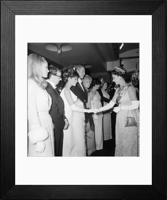 Framed Print : Born Free 1966, Royal Film Performance, The Odeon, Leicester Square, London Framed Print : Born Free 1966, Royal Film Performance, The Odeon, Leicester Square, London