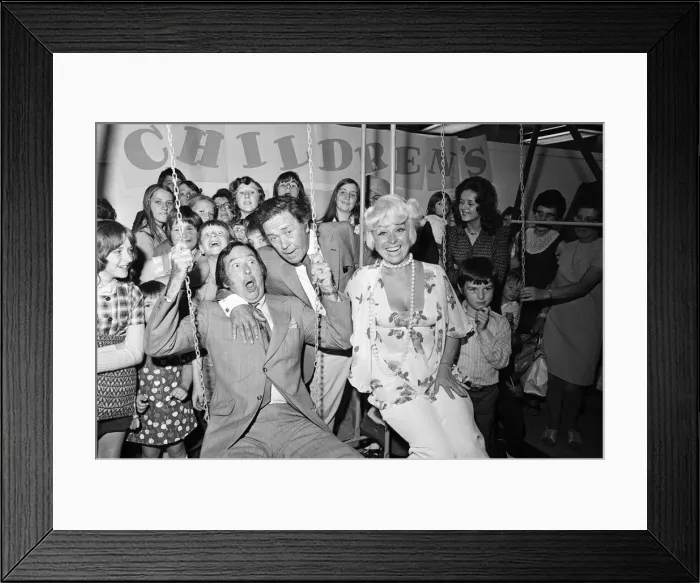 Framed Print : Carry On'cast members Jack Douglas, Peter Butterworth Framed Print : Carry On'cast members Jack Douglas, Peter Butterworth