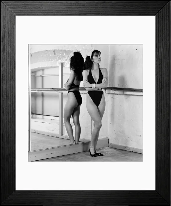 Framed Print : Model at Pineapple Studios. 30th December 1987