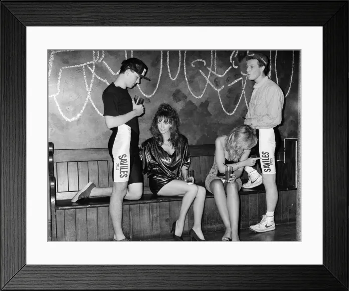 Framed Print : Boppin cycling shorts fashion. 3rd September 1986