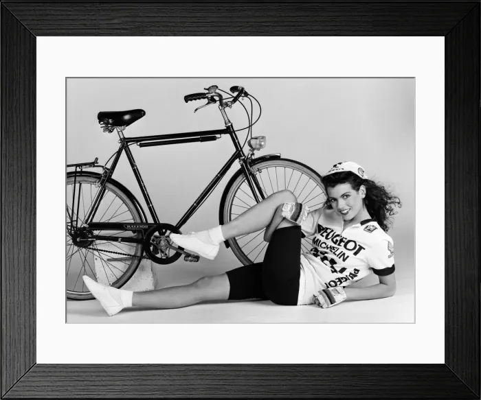 Framed Print : Model wearing sports fashions. 11th June 1987