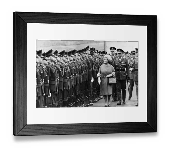 Framed Print : Inspection of the Kings Regiment (Liverpool and Manchester