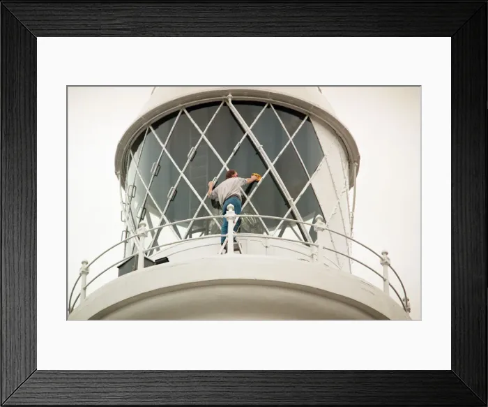 Framed Print : Spring clean weekend at St Marys Lighthouse in Whitley Bay Framed Print : Spring clean weekend at St Marys Lighthouse in Whitley Bay