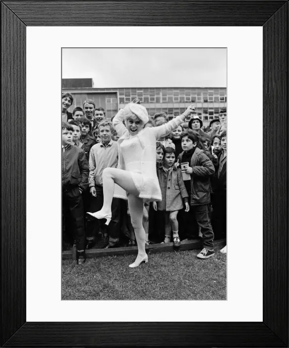 Framed Print : Actress Barbara Windsor was lucky on the coconut shy at The William Ellis School summer Framed Print : Actress Barbara Windsor was lucky on the coconut shy at The William Ellis School summer