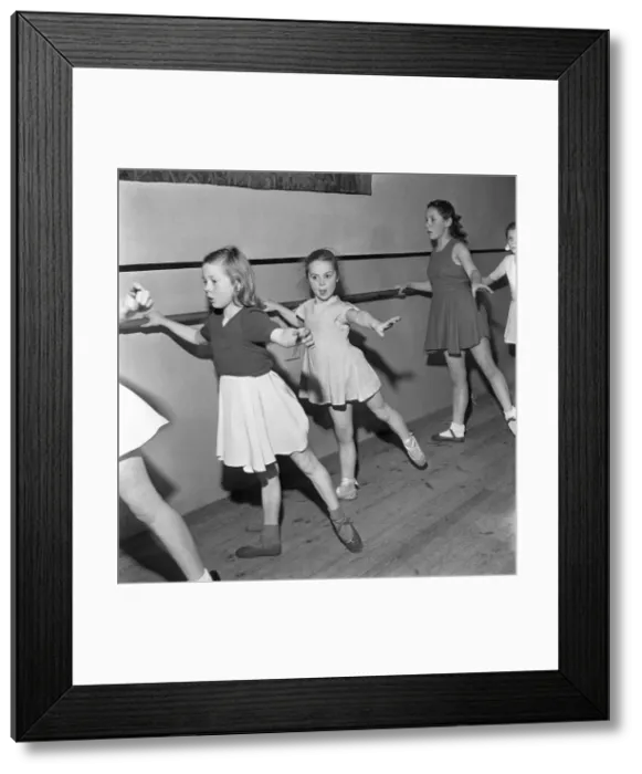 Framed Print : Baby classes and young children who have their ballet lessons at the Rambert School in Framed Print : Baby classes and young children who have their ballet lessons at the Rambert School in