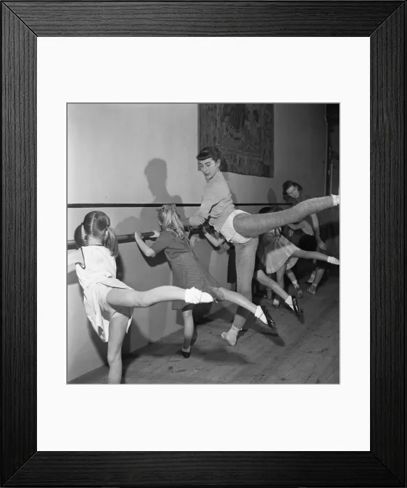 Framed Print : Baby classes and young children who have their ballet lessons at the Rambert School in Framed Print : Baby classes and young children who have their ballet lessons at the Rambert School in