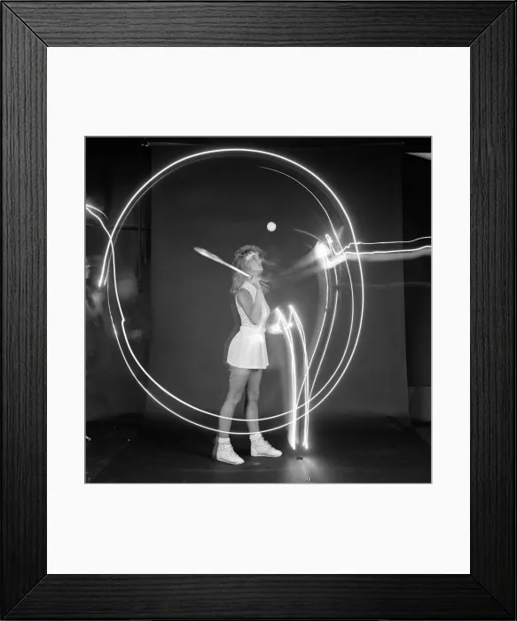 Framed Print : Model wearing tennis fashion clothing. 26th May 1987 Framed Print : Model wearing tennis fashion clothing. 26th May 1987