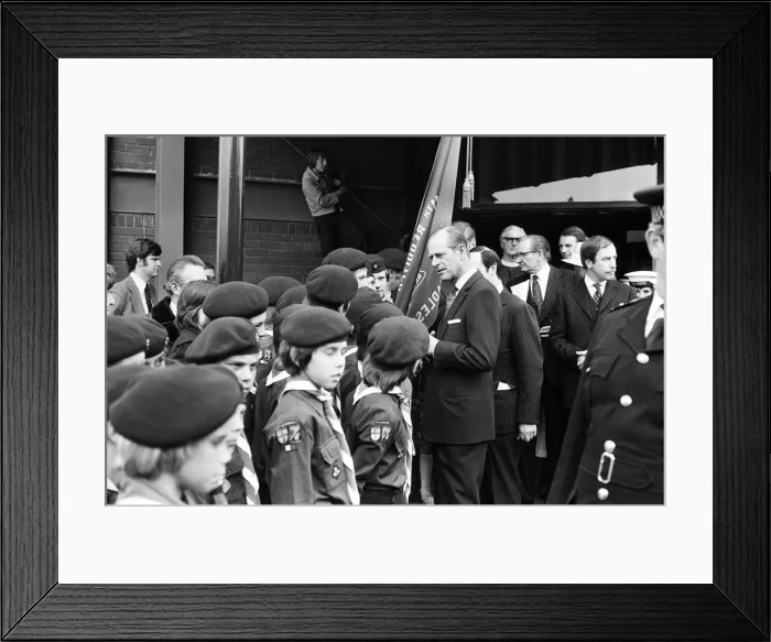 Framed Print : Prince Philip, Duke of Edinburgh visits the West Midlands. 4th May 1978 Framed Print : Prince Philip, Duke of Edinburgh visits the West Midlands. 4th May 1978