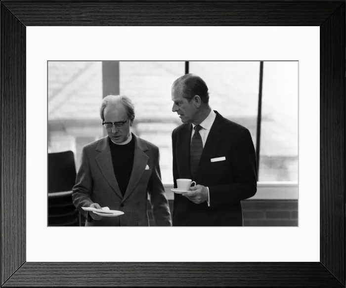 Framed Print : Prince Philip, Duke of Edinburgh during his tour of Worcester Cathedral. 4th May 1978