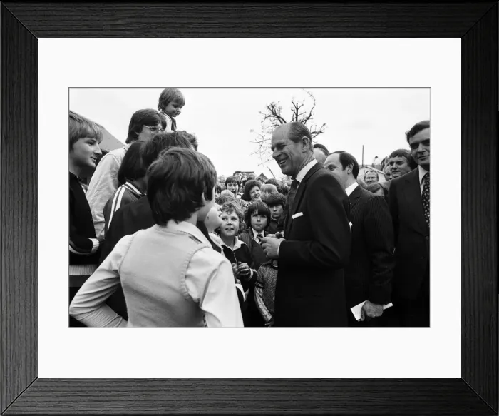 Framed Print : Prince Philip, Duke of Edinburgh visits the West Midlands. 4th May 1978 Framed Print : Prince Philip, Duke of Edinburgh visits the West Midlands. 4th May 1978