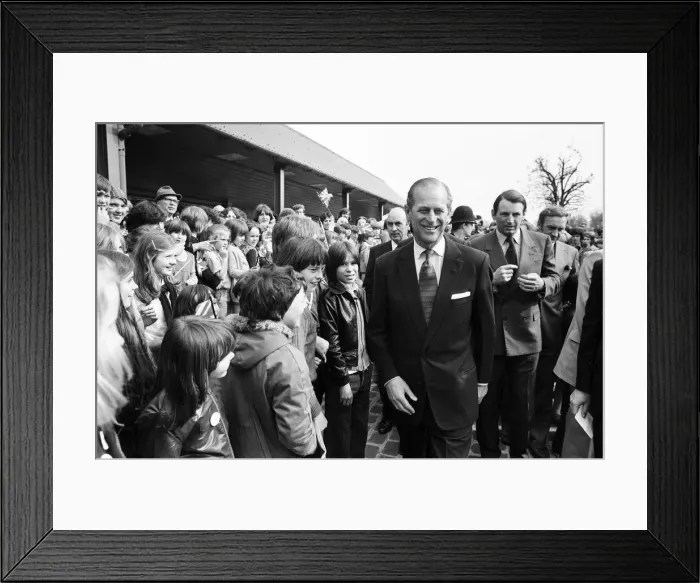 Framed Print : Prince Philip, Duke of Edinburgh visits the West Midlands. 4th May 1978
