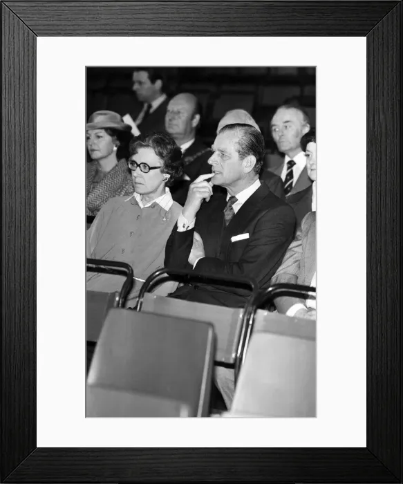 Framed Print : Prince Philip, Duke of Edinburgh visits Malvern Girls College. 4th May 1978