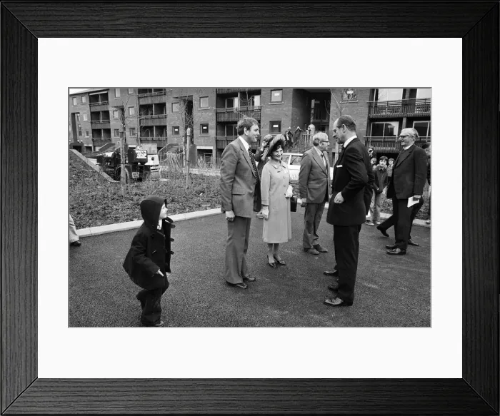 Framed Print : Prince Philip, Duke of Edinburgh being greeted by Mr Norman Owen Framed Print : Prince Philip, Duke of Edinburgh being greeted by Mr Norman Owen