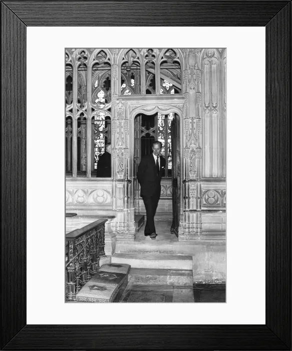 Framed Print : Prince Philip, Duke of Edinburgh during his tour of Worcester Cathedral. 4th May 1978 Framed Print : Prince Philip, Duke of Edinburgh during his tour of Worcester Cathedral. 4th May 1978