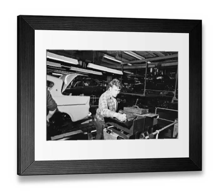 Framed Print : Industrial feature on the city of Liverpool. Scenes inside the Ford factory Framed Print : Industrial feature on the city of Liverpool. Scenes inside the Ford factory