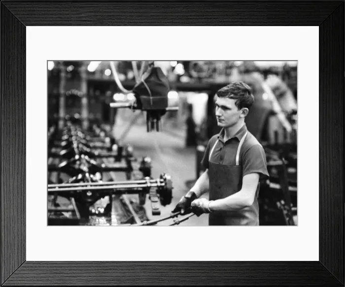 Framed Print : Industrial feature on the city of Liverpool. Scenes inside the Ford factory Framed Print : Industrial feature on the city of Liverpool. Scenes inside the Ford factory